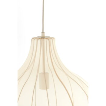 Béžové závesné svietidlo s textilným tienidlom ø 50 cm Elati – Light & Living - Image 4
