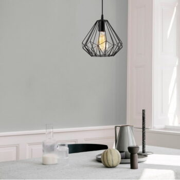 Čierne závesné svietidlo ø 23 cm Diamond – Opviq lights - Image 3