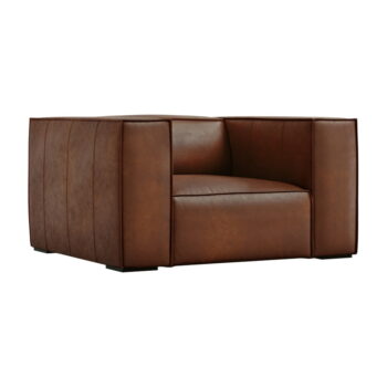 Koňakovohnedé kožené kreslo Madame - Windsor & Co Sofas - Image 2