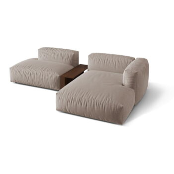 Béžová modulárna rohová pohovka (pravý roh) Martina – Micadoni Home - Image 3