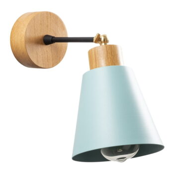Nástenné svietidlo v tyrkysovej a prírodnej farbe ø 14 cm Manavgat – Opviq lights - Image 3