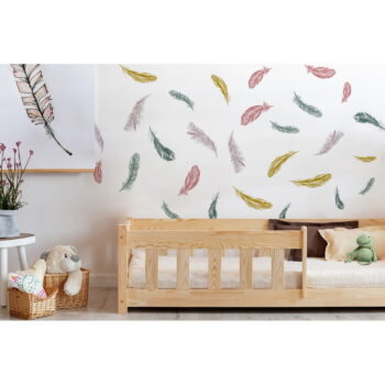 Detská posteľ z borovicového dreva v prírodnej farbe 80x160 cm Mila CP – Adeko - Image 4