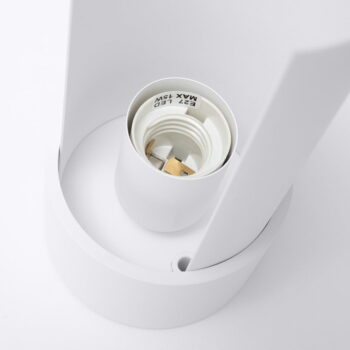 Biela stolová lampa (výška  21 cm) Aurea – Nice Lamps - Image 2