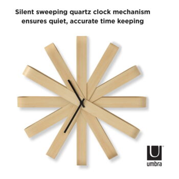 Nástenné hodiny ø 51 cm Ribbonwood – Umbra – Obrázok 11