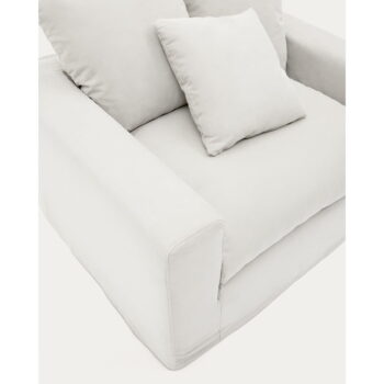 Biely poťah na kreslo 140 cm Nora – Kave Home - Image 4