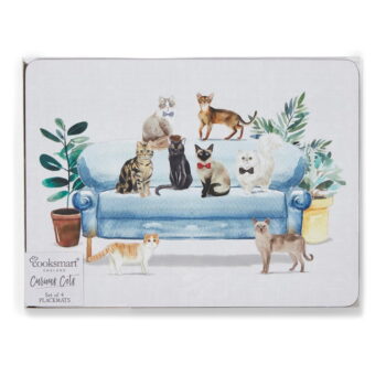 Korkové prestieranie 4 ks 21.5x29 cm Curious Cats - Cooksmart ® - Image 3