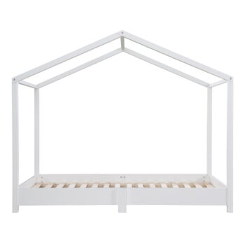Biela domčeková detská posteľ 70x140 cm Montessori – Roba – Obrázok 5