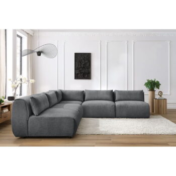 Sivá rohová pohovka (variabilná) Jeanne – Bobochic Paris – Obrázok 6