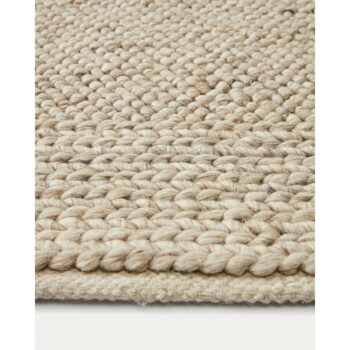 Krémový vlnený koberec 160x230 cm Minji – Kave Home - Image 2