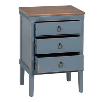Modrý nočný stolík Shabby – Ixia - Image 7