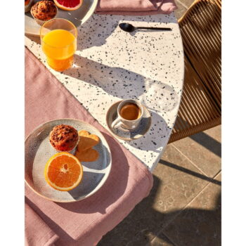 Záhradný jedálenský stôl s terrazzo doskou Kave Home Shanelle, ⌀ 120 cm - Image 5