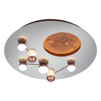 LED stmievateľné stropné svietidlo v bielo-bronzovej farbe ø 50 cm Zodiac – Trio - Image 2