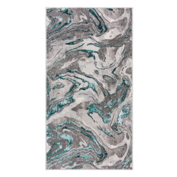 Sivo-tyrkysový koberec 200x290 cm Marbled – Flair Rugs