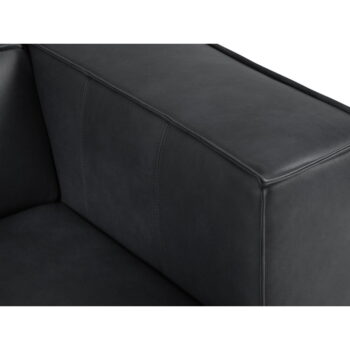 Tmavomodrá kožená rohová pohovka (ľavý roh) Madame – Windsor & Co Sofas - Image 5
