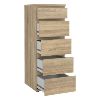 Vysoká komoda v dekore duba v prírodnej farbe 40x107 cm Nova – Tvilum - Image 6