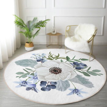 Prateľný okrúhly koberec vhodný pre robotické vysávače ø 80 cm Comfort – Mila Home – Obrázok 3