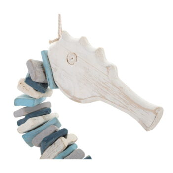 Drevená nástenná dekorácia 22x55 cm Sea Horse – Mauro Ferretti - Image 3