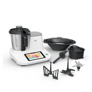 Kuchynský robot v bielo-striebornej farbe Click and Cook - Tefal - Image 3