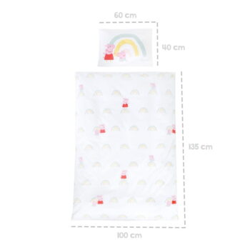 Bavlnené detské obliečky do postieľky 100x135 cm Peppa Pig – Roba - Image 8