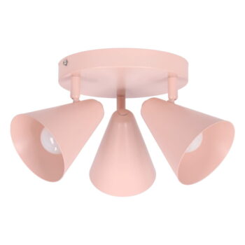 Svetloružové stropné svietidlo s kovovým tienidlom 34x34 cm Amor – Candellux Lighting - Image 9