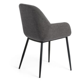 Antracitovosivá jedálenská stolička Konna – Kave Home - Image 3