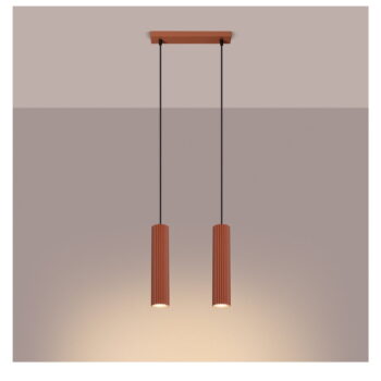 Závesné svietidlo v tehlovej farbe Gleam – Nice Lamps - Image 3