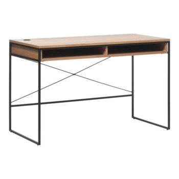 Pracovný stôl s doskou v dubovom dekore 60x120 cm Rivoli – Unique Furniture - Image 2