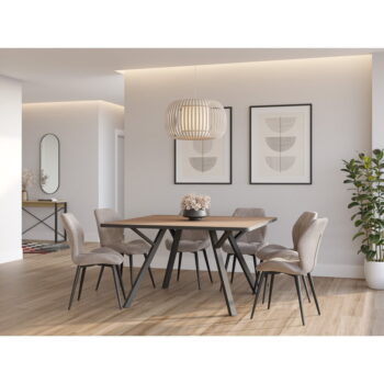 Béžové jedálenské stoličky v súprave 4 ks Luna – Marckeric – Obrázok 5