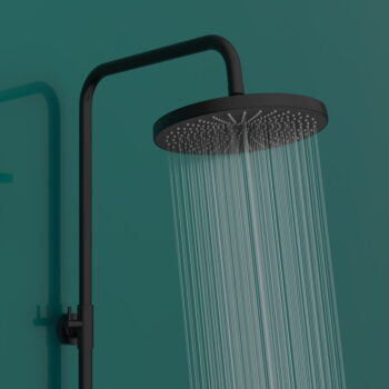 Čierny sprchový set z nerezovej ocele 120 cm Soft Water - Wenko – Obrázok 6