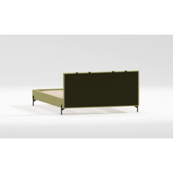 Svetlozelená čalúnená jednolôžková posteľ s roštom 90x200 cm Tulsa – Ropez - Image 4