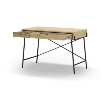 Pracovný stôl v dekore duba 60x110 cm Ecrin – Marckeric - Image 5