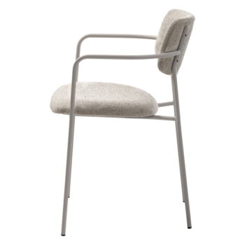 Krémovobiela jedálenská stolička Zama – Unique Furniture - Image 5