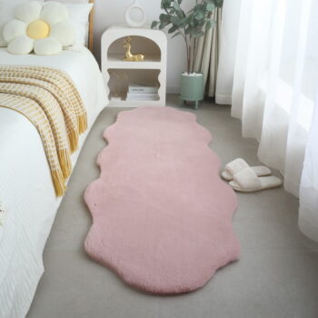 Svetloružová syntetická kožušina 60x180 cm Caty – Ayyildiz Carpets – Obrázok 3