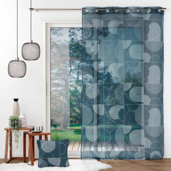 Tmavomodrá voálová záclona 140x280 cm Esquisse – douceur d'intérieur - Image 3