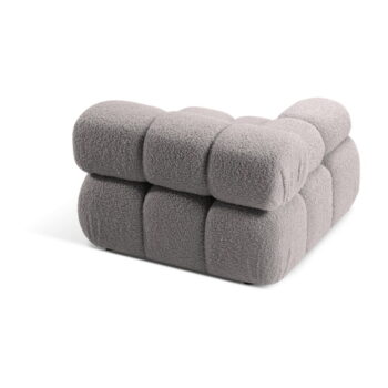 Svetlosivý modul pohovky z textílie bouclé (ľavý roh) Bellis – Micadoni Home – Obrázok 5