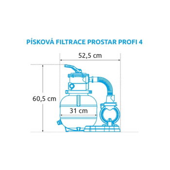 Piesková filtrácia ProStar Profi 4 m3/h – Marimex - Image 2