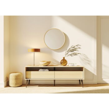 TV stolík v dekore duba v prírodnej farbe 150x54 cm Lake – TemaHome - Image 6