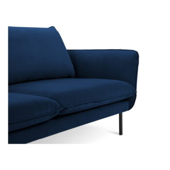 Modrá zamatová pohovka 230 cm Vienna - Cosmopolitan Design - Image 2