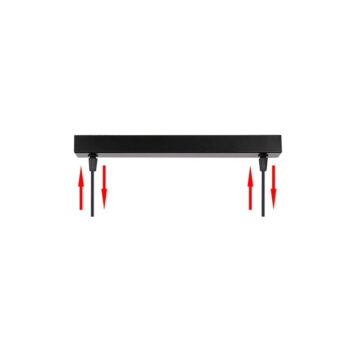 Čierne závesné svietidlo so skleneným tienidlom 10x34 cm Bistro - Candellux Lighting - Image 10