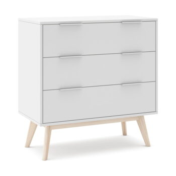 Biela nízka komoda 80x83 cm Campus – Marckeric - Image 2