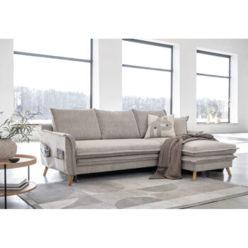 Béžová rozkladacia rohová pohovka (pravý roh) Charming Charlie – Miuform – Obrázok 4