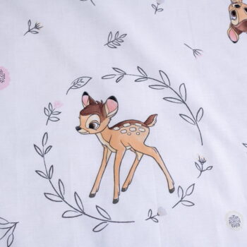 Bavlnené detské obliečky do postieľky 100x135 cm  Bambi "Beige" – Jerry Fabrics - Image 5