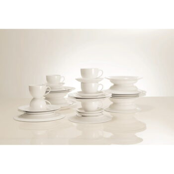 30-dielna súprava bieleho porcelánového riadu Maxwell & Williams Basic - Image 2