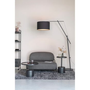 Okrúhly odkladací stolík so sklenenou doskou ø 40 cm Milo – White Label - Image 2
