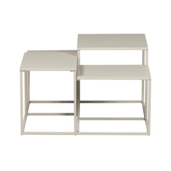 Béžový kovový konferenčný stolík 70x70 cm Mida – WOOOD - Image 2