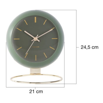 Stolové hodiny ø 21 cm Globe – Karlsson - Image 5