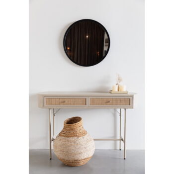 Béžový konzolový stolík 40x120 cm Amaya – White Label – Obrázok 2