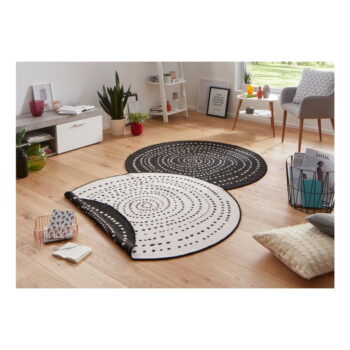 Čierny vonkajší koberec NORTHRUGS Bali, ø 200 cm - Image 2