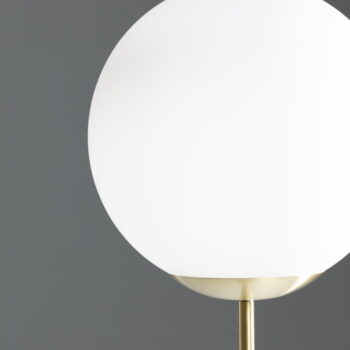 Stojacia lampa v zlatej farbe so skleneným tienidlom (výška 150 cm) Mahala - Kave Home - Image 4