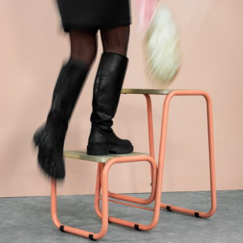 Kovové schodíky 63 cm Step-By-Step – Spinder Design - Image 3